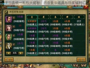 帝王三国统一礼包大揭秘：内含豪华道具与独家福利汇总