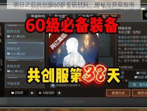 明日之后共创服60级专研材料：揭秘与获取指南