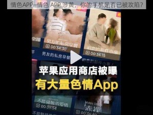 情色APP—情色 APP 涉黄，你的手机是否已被攻陷？