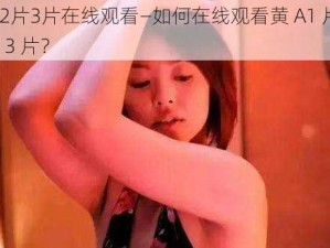 黄A1片2片3片在线观看—如何在线观看黄 A1 片的第 2 片和第 3 片？