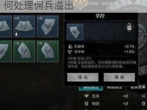 环形战争佣兵满员应对策略：如何处理佣兵溢出