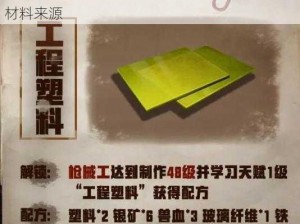 明日之后玻璃纤维获取攻略：揭秘合成途径与材料来源