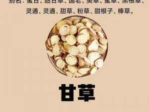 江湖悠悠：甘草图鉴——探索甘草的神奇世界与药用价值详解