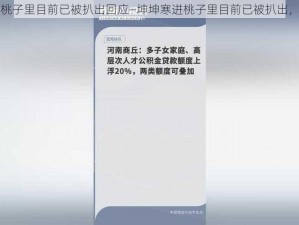 坤坤寒进桃子里目前已被扒出回应—坤坤寒进桃子里目前已被扒出，本人回应