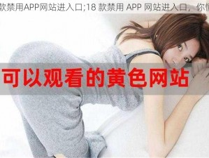 18款禁用APP网站进入口;18 款禁用 APP 网站进入口，你懂得