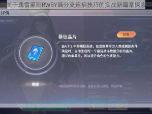 关于瑰雪黑阳RWBY喵分支连招技巧的实战新篇章探索