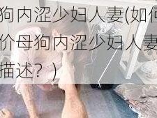 母狗内涩少妇人妻(如何评价母狗内涩少妇人妻这种描述？)