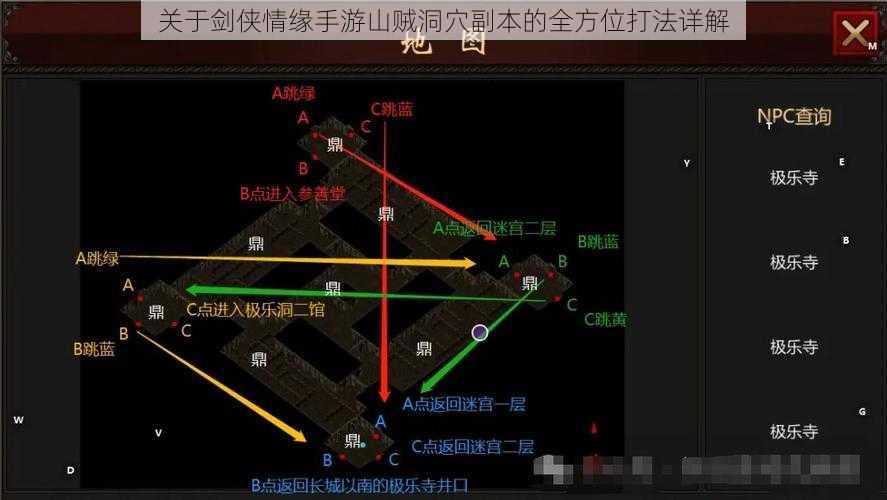 关于剑侠情缘手游山贼洞穴副本的全方位打法详解