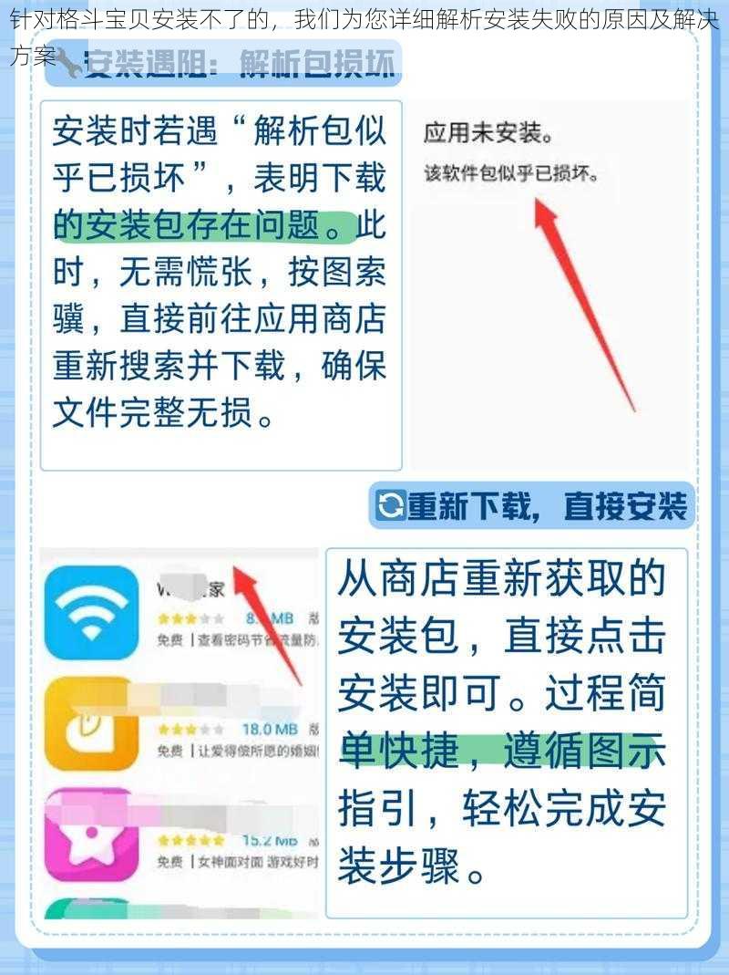 针对格斗宝贝安装不了的，我们为您详细解析安装失败的原因及解决方案