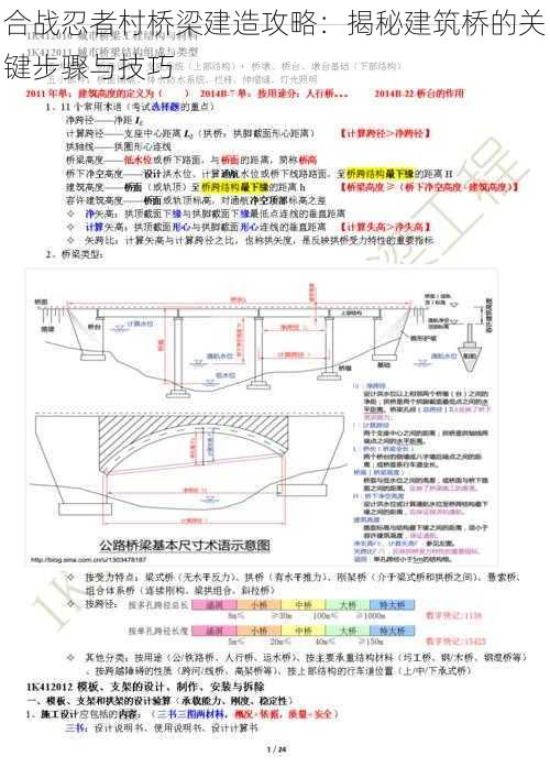 合战忍者村桥梁建造攻略：揭秘建筑桥的关键步骤与技巧