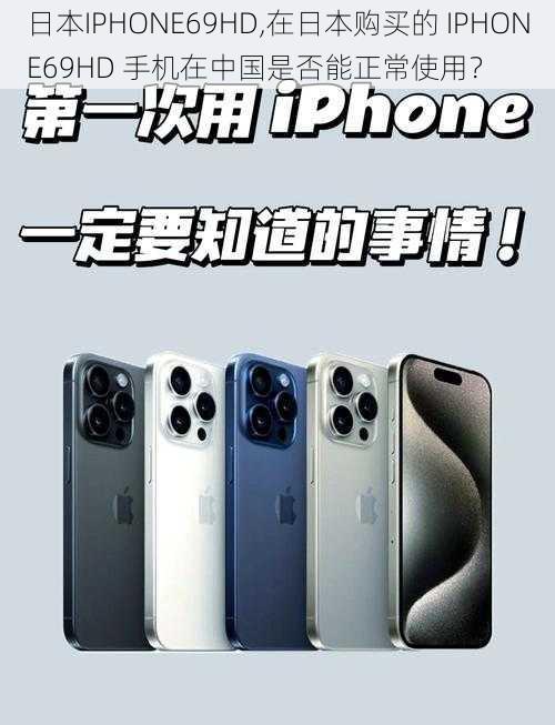 日本IPHONE69HD,在日本购买的 IPHONE69HD 手机在中国是否能正常使用？