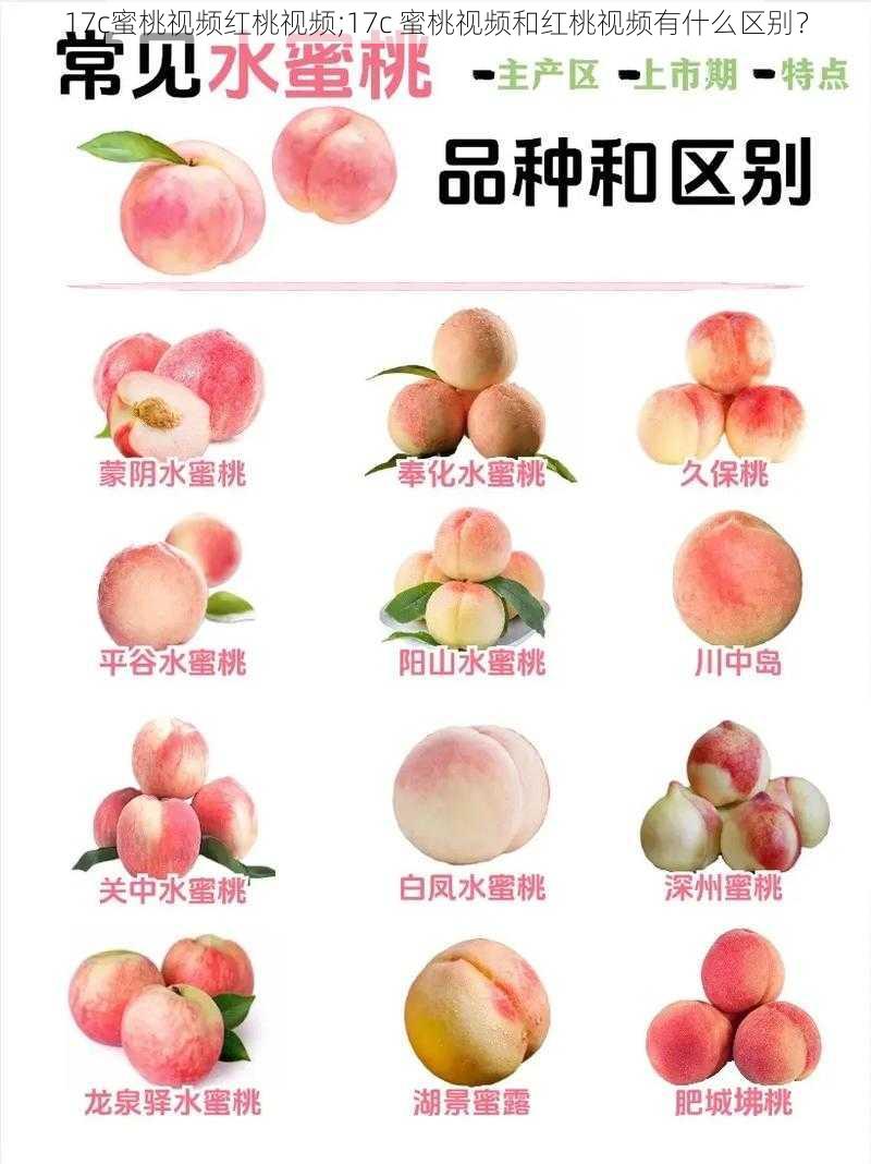 17c蜜桃视频红桃视频;17c 蜜桃视频和红桃视频有什么区别？