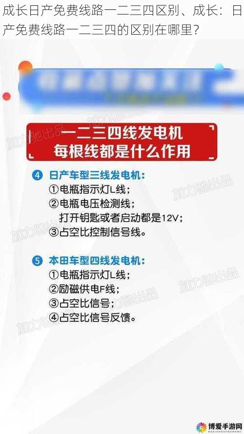 成长日产免费线路一二三四区别、成长：日产免费线路一二三四的区别在哪里？