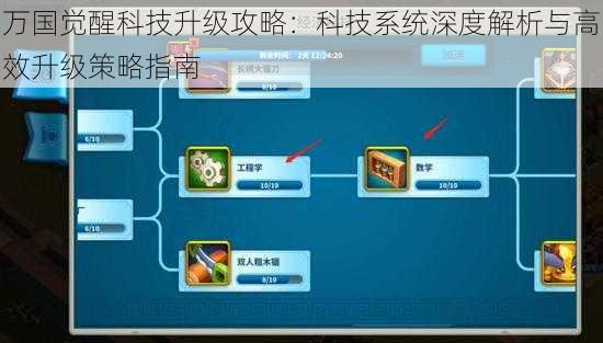 万国觉醒科技升级攻略：科技系统深度解析与高效升级策略指南