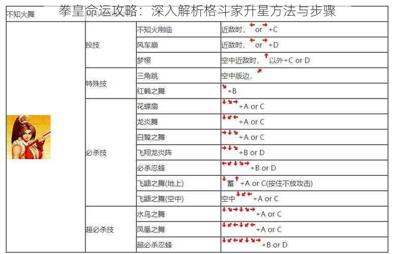 拳皇命运攻略：深入解析格斗家升星方法与步骤