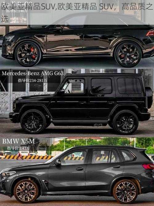 欧美亚精品SUV,欧美亚精品 SUV，高品质之选