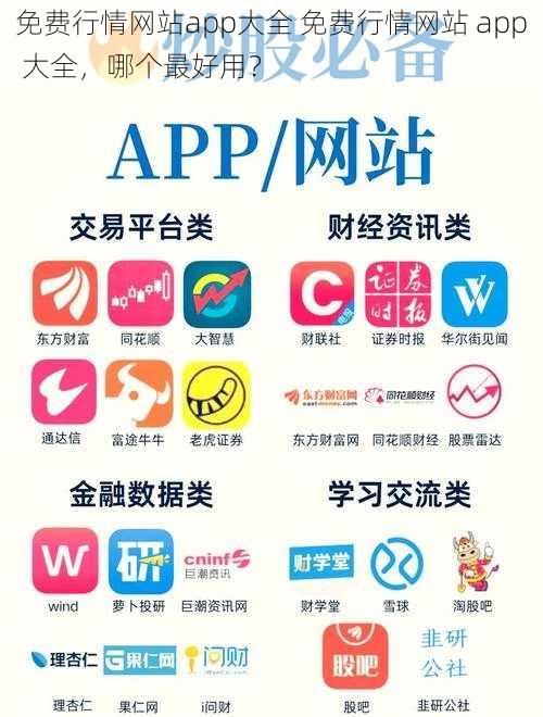 免费行情网站app大全 免费行情网站 app 大全，哪个最好用？