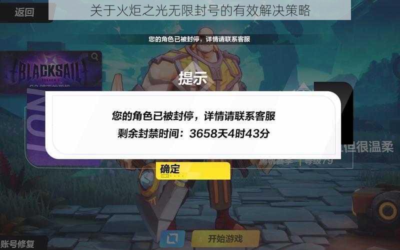 关于火炬之光无限封号的有效解决策略