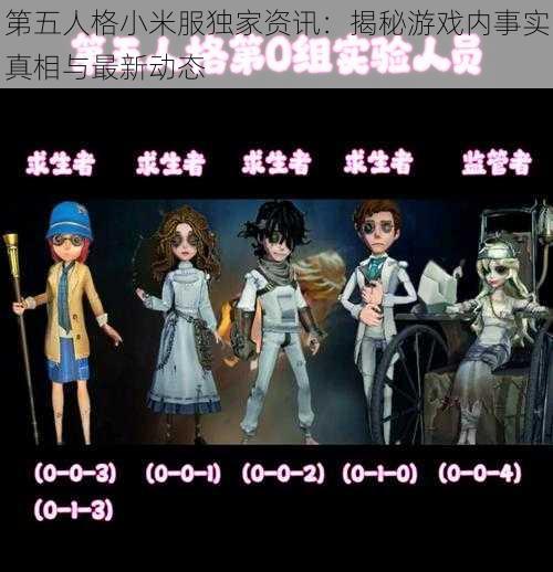 第五人格小米服独家资讯：揭秘游戏内事实真相与最新动态